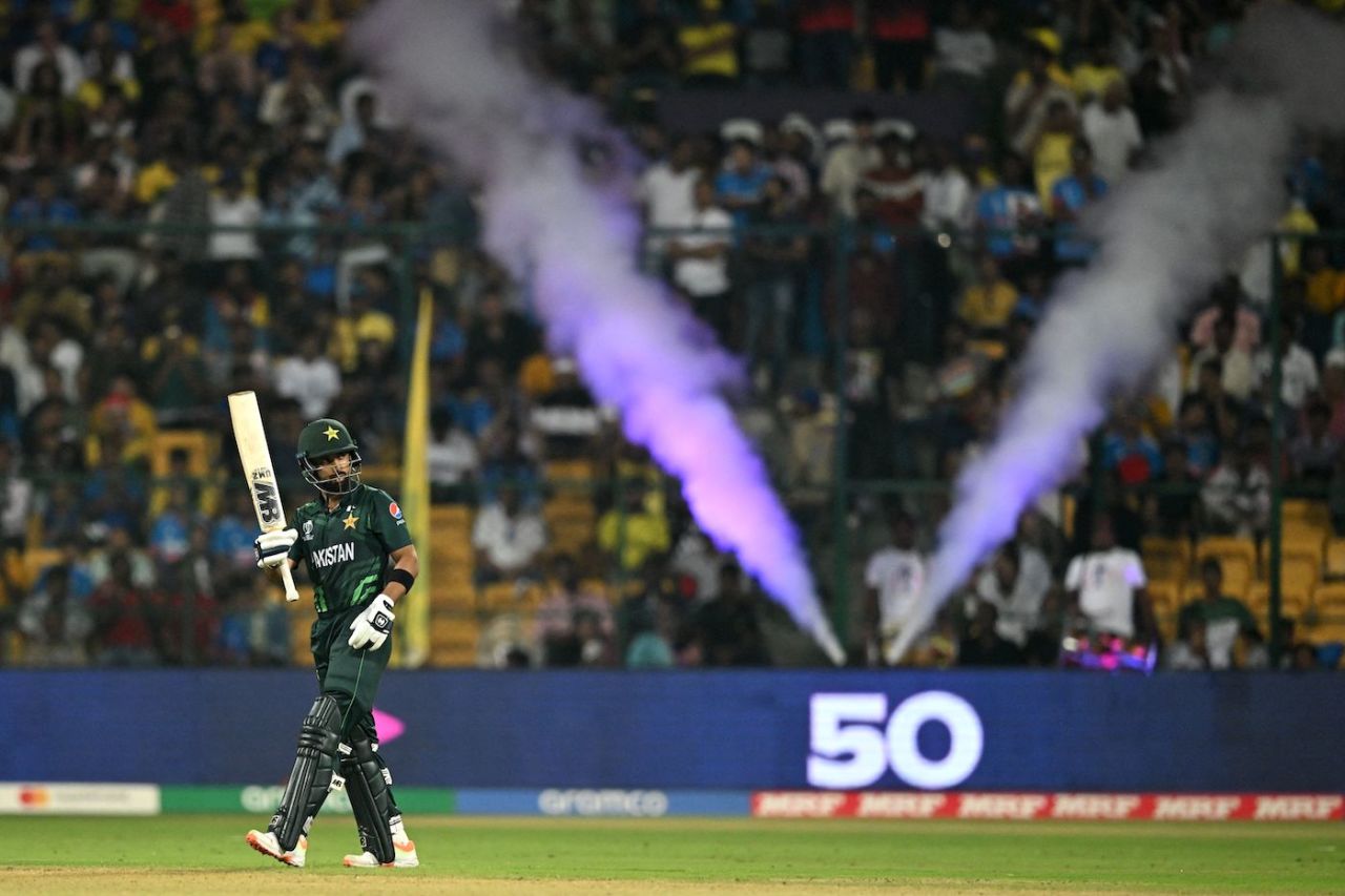 Abdullah Shafique brought up a brisk fifty, Australia vs Pakistan, Men's World Cup 2023, Bengaluru, October 20, 2023