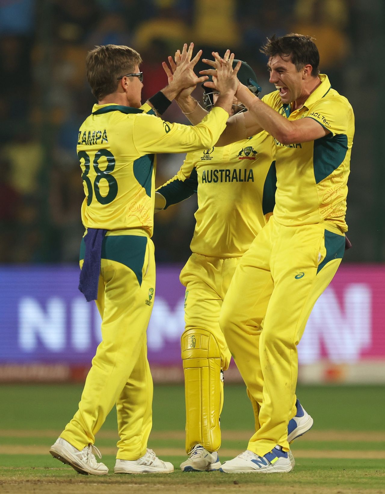 Adam Zampa and Pat Cummins combined to dismiss Babar Azam, Australia vs Pakistan, Men's World Cup 2023, Bengaluru, October 20, 2023