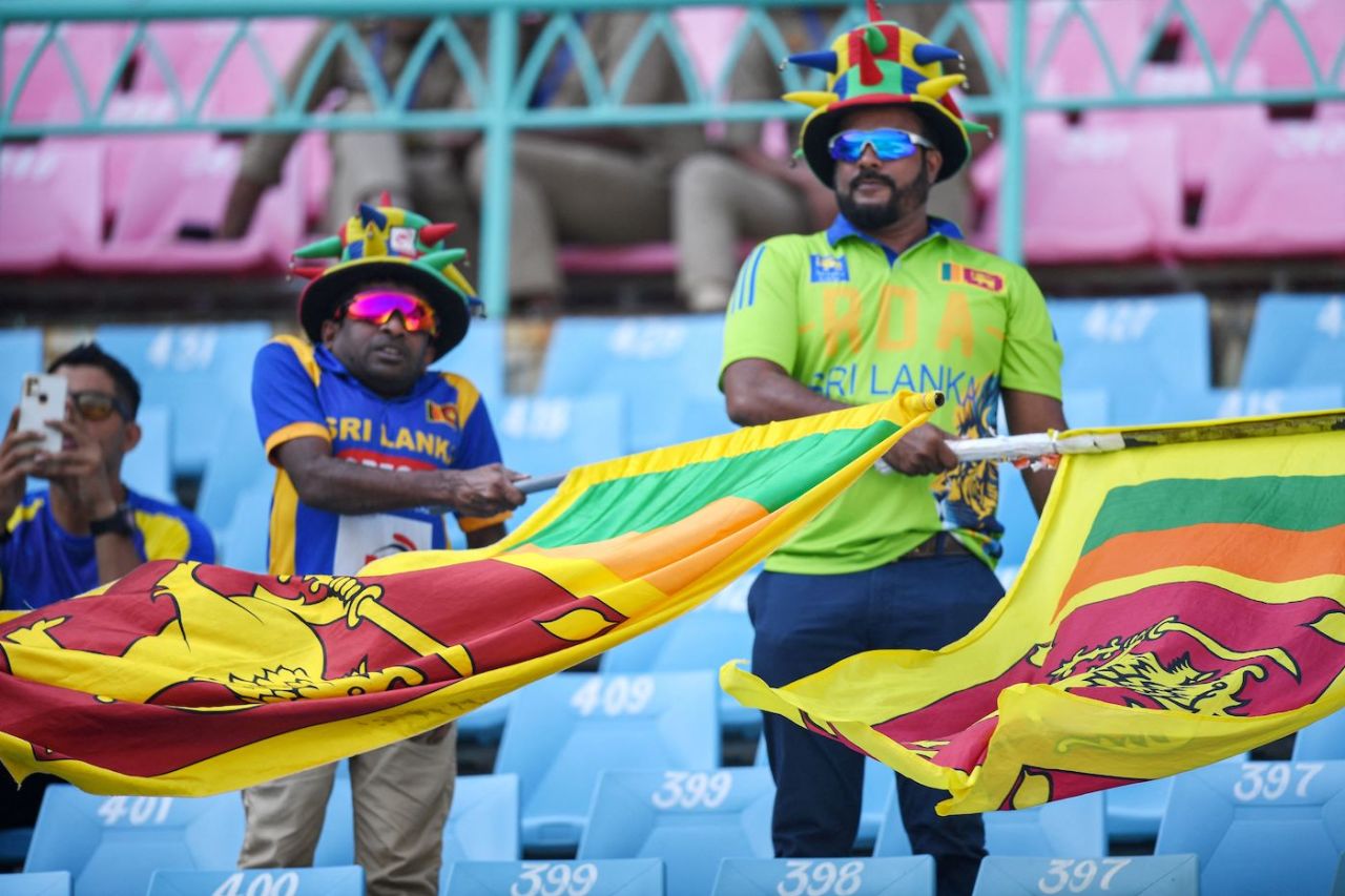 Sri Lankan fans in attendance, Netherlands vs Sri Lanka, World Cup, Lucknow, October 21, 2023