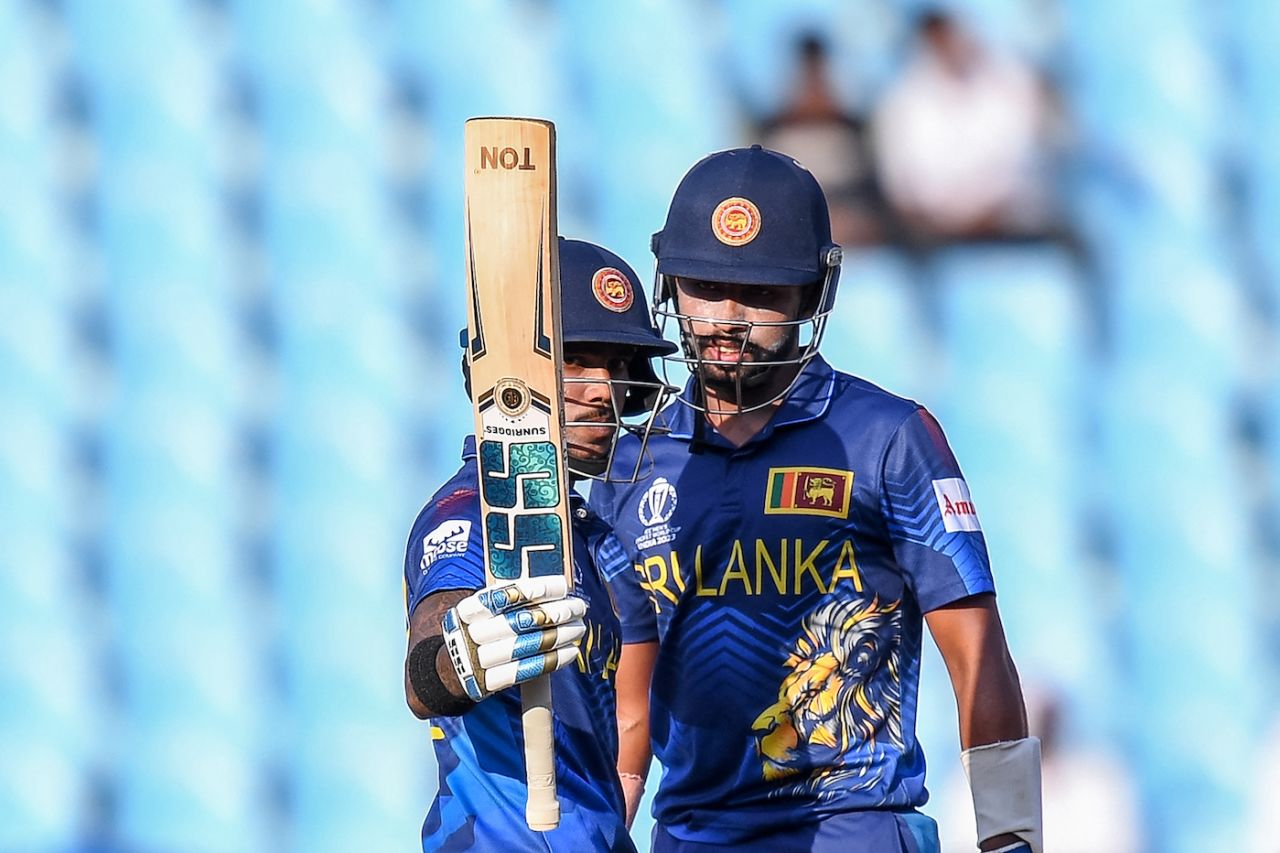 Pathum Nissanka brought up his third half-century on the trot, Netherlands vs Sri Lanka, World Cup, Lucknow, October 21, 2023