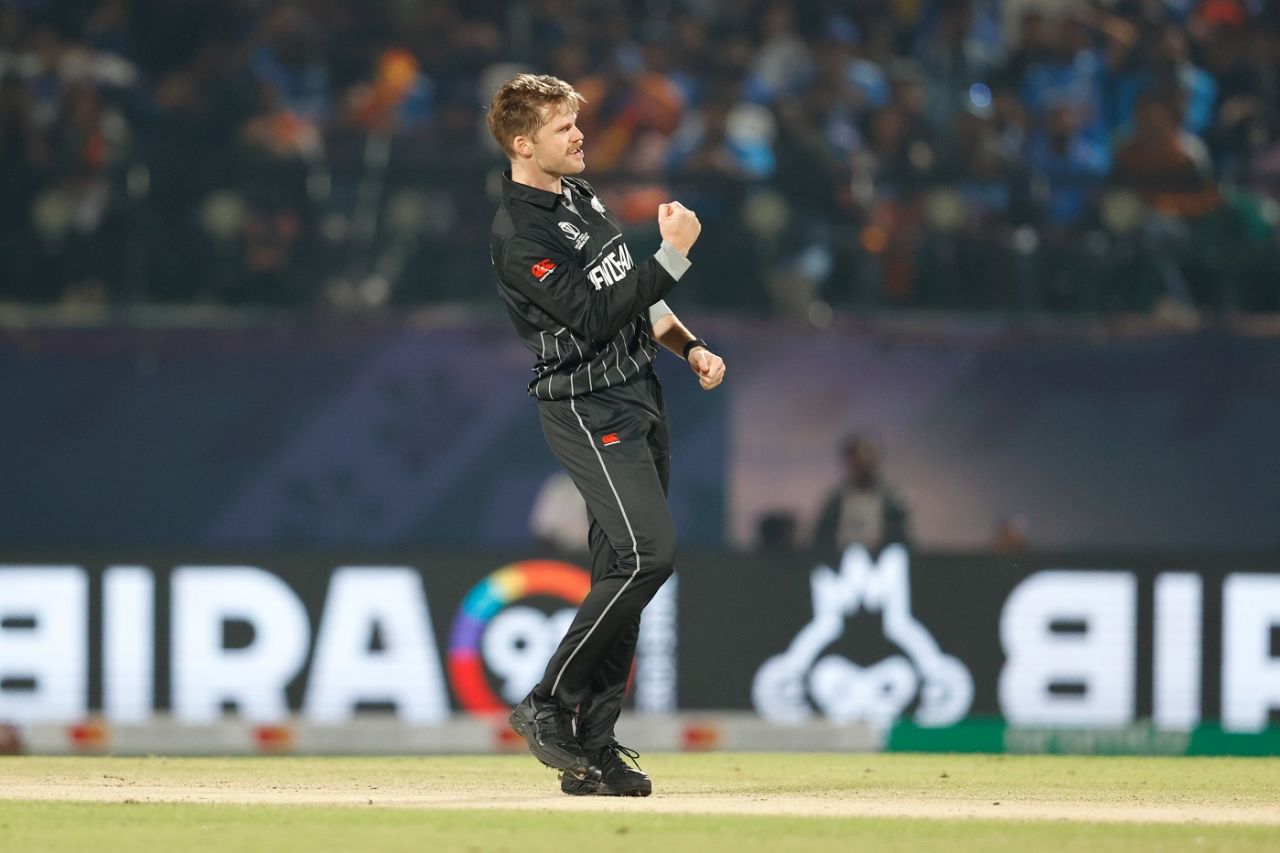 Lockie Ferguson took the first two wickets, India vs New Zealand, Men's ODI World Cup, Dharamsala, October 22, 2023