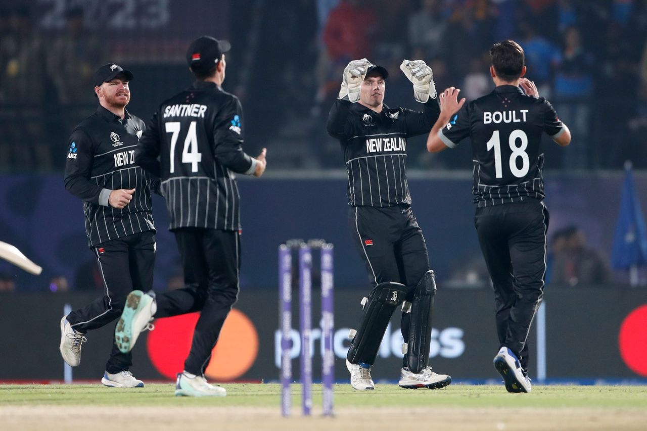 Trent Boult took out Shreyas Iyer with the bouncer, India vs New Zealand, Men's ODI World Cup, Dharamsala, October 22, 2023