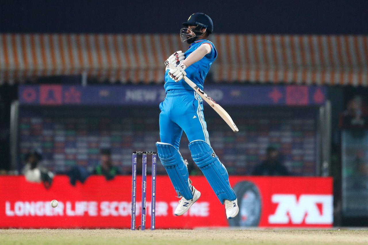 KL Rahul jumps up to cope with extra bounce, India vs New Zealand, Men's ODI World Cup, Dharamsala, October 22, 2023