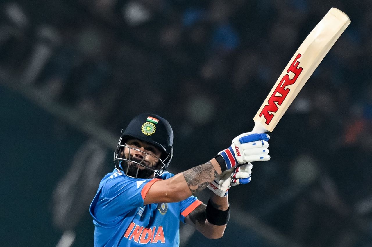 Virat Kohli reached fifty in the 33rd over, India vs New Zealand, Men's ODI World Cup, Dharamsala, October 22, 2023