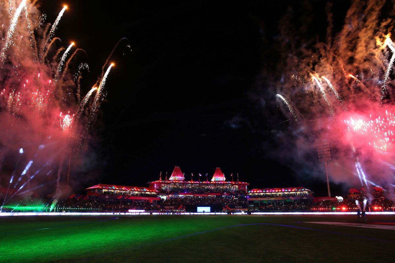Fireworks go off at Dharamsala after India's win, India vs New Zealand, Men's ODI World Cup, Dharamsala, October 22, 2023