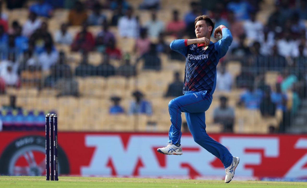 Noor Ahmad replaced Fazalhaq Farooqi in the Afghanistan XI, Pakistan vs Afghanistan, Men's World Cup 2023, Chennai, October 23, 2023