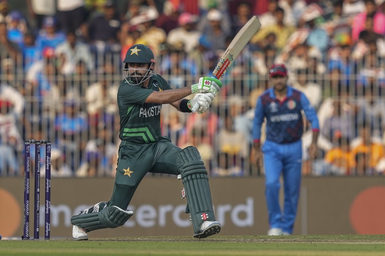 Babar Azam anchored the Pakistan innings but couldn't find the next gear, Pakistan vs Afghanistan, Men's World Cup 2023, Chennai, October 23, 2023