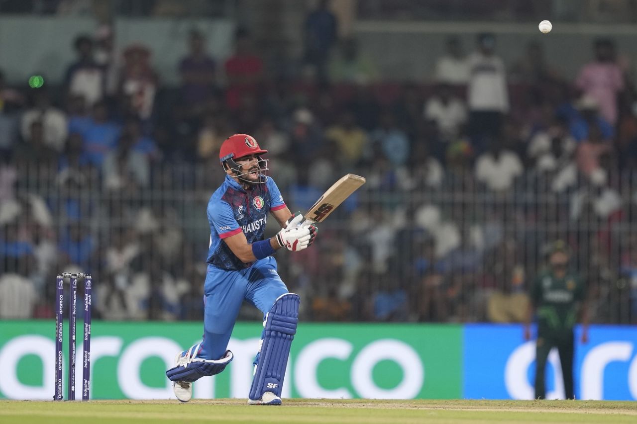 Ibrahim Zadran got Afghanistan off to a solid start, Pakistan vs Afghanistan, Men's World Cup 2023, Chennai, October 23, 2023
