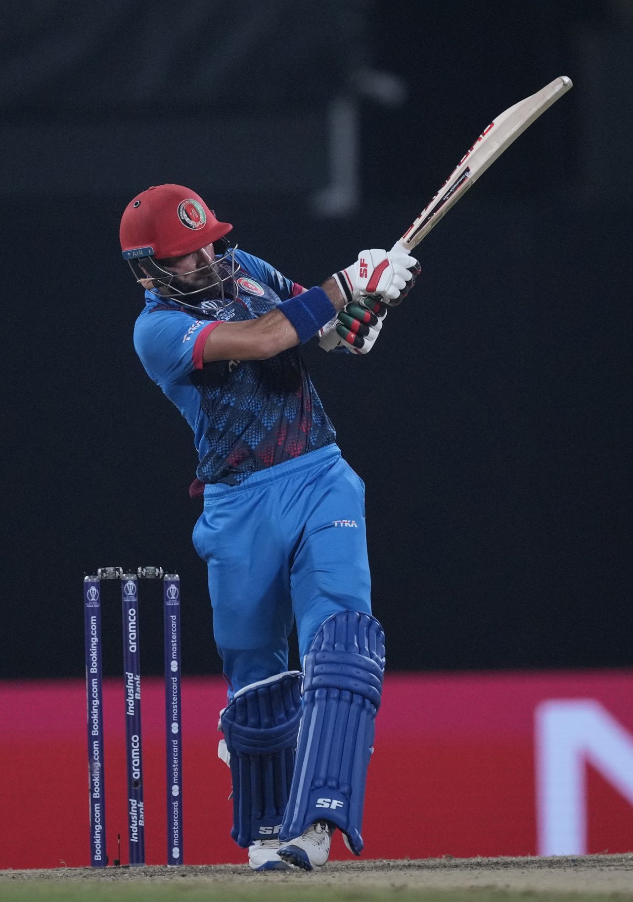 Ibrahim Zadran plays a pull, Pakistan vs Afghanistan, Men's World Cup 2023, Chennai, October 23, 2023