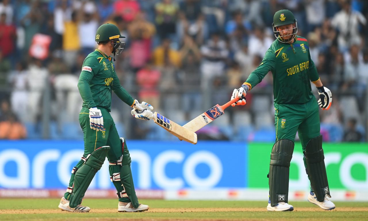 Quinton de Kock and Heinrich Klaasen smashed 142 off 87 balls for the fourth wicket, Bangladesh vs South Africa, ODI World Cup, Mumbai, October 24, 2023