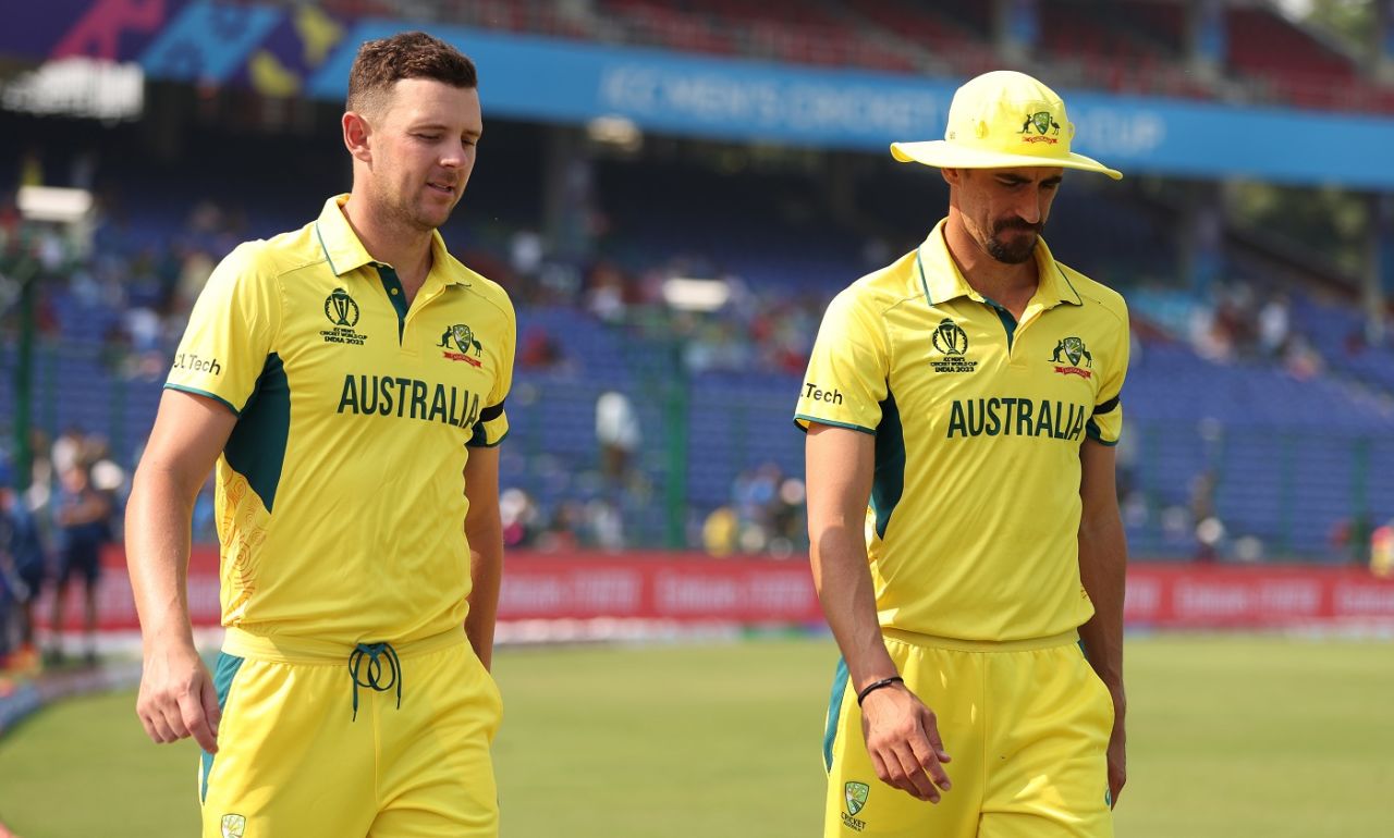 Josh Hazlewood and Mitchell Starc will have a role to play later in the evening, Australia vs Netherlands, Men's ODI World Cup 2023, Delhi, October 25, 2023