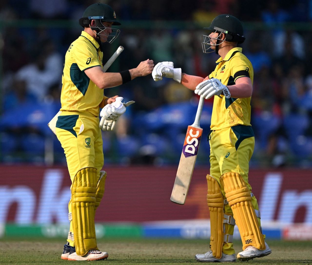 Marnus Labuschagne and David Warner put on 84 for the third wicket, Australia vs Netherlands, Men's ODI World Cup 2023, Delhi, October 25, 2023