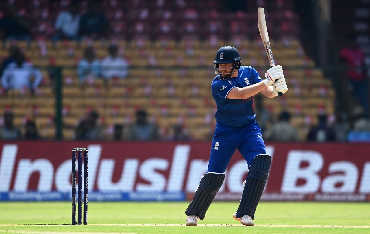 Jonny Bairstow had a stroke of luck first ball but made sure to capitalise, England vs Sri Lanka, Men's ODI World Cup 2023, Bengaluru, October 26, 2023