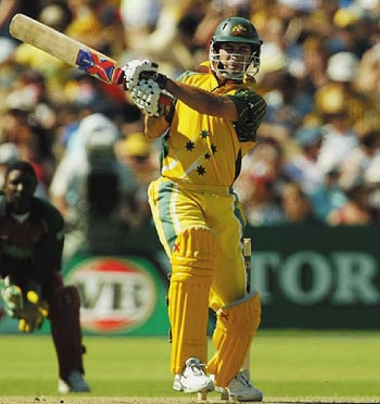 Michael Bevan joins Ponting in setting up a solid foundation, Australia v Zimbabwe, VB Series, 9th ODI, Adelaide, January 26, 2004