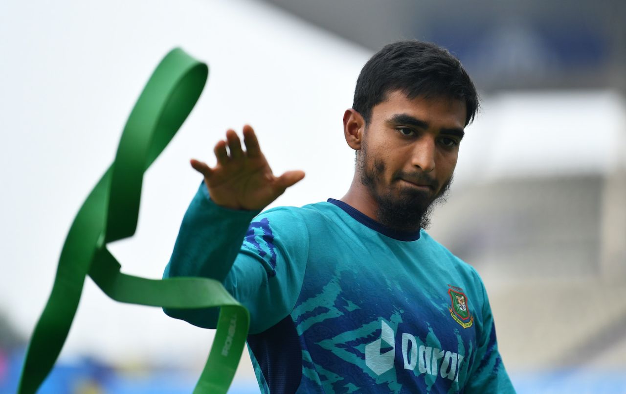 Tanzim Hasan Sakib in resistance mode, Bangladesh vs Netherlands, Men's ODI World Cup, Kolkata, October 27, 2023