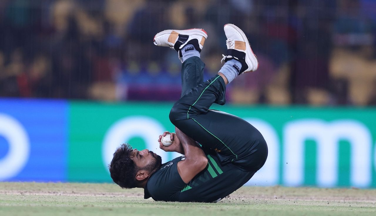 Haris Rauf took a stunning catch to get rid of Lungi Ngidi, Pakistan vs South Africa, World Cup, Chennai, October 27, 2023