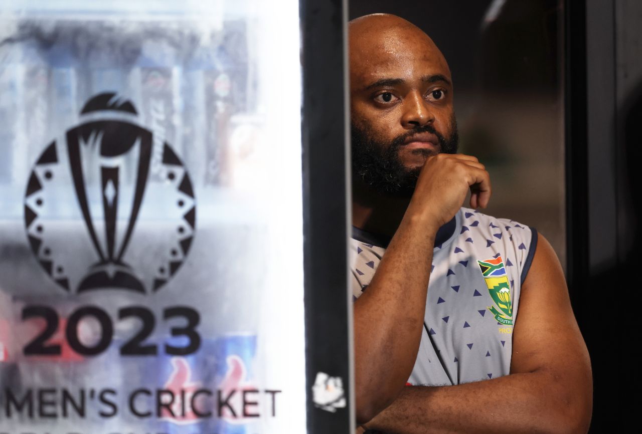 Temba Bavuma can hardly watch as South Africa's chase heads towards a thrilling conclusion, Pakistan vs South Africa, World Cup, Chennai, October 27, 2023