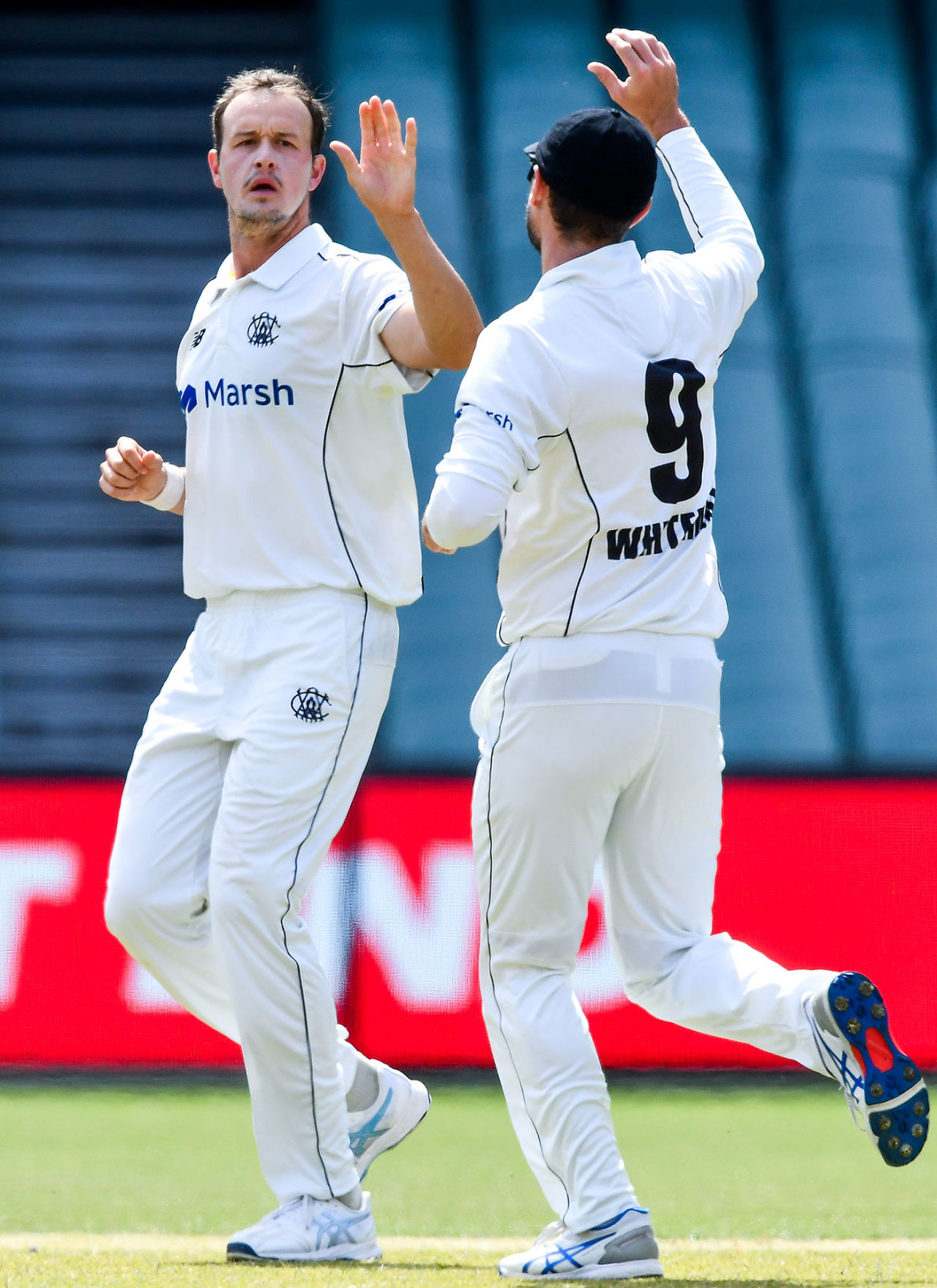 Joel Paris completed an outstanding match with 11 wickets, South Australia vs Western Australia, Sheffield Shield, Adelaide Oval, October 29, 2023