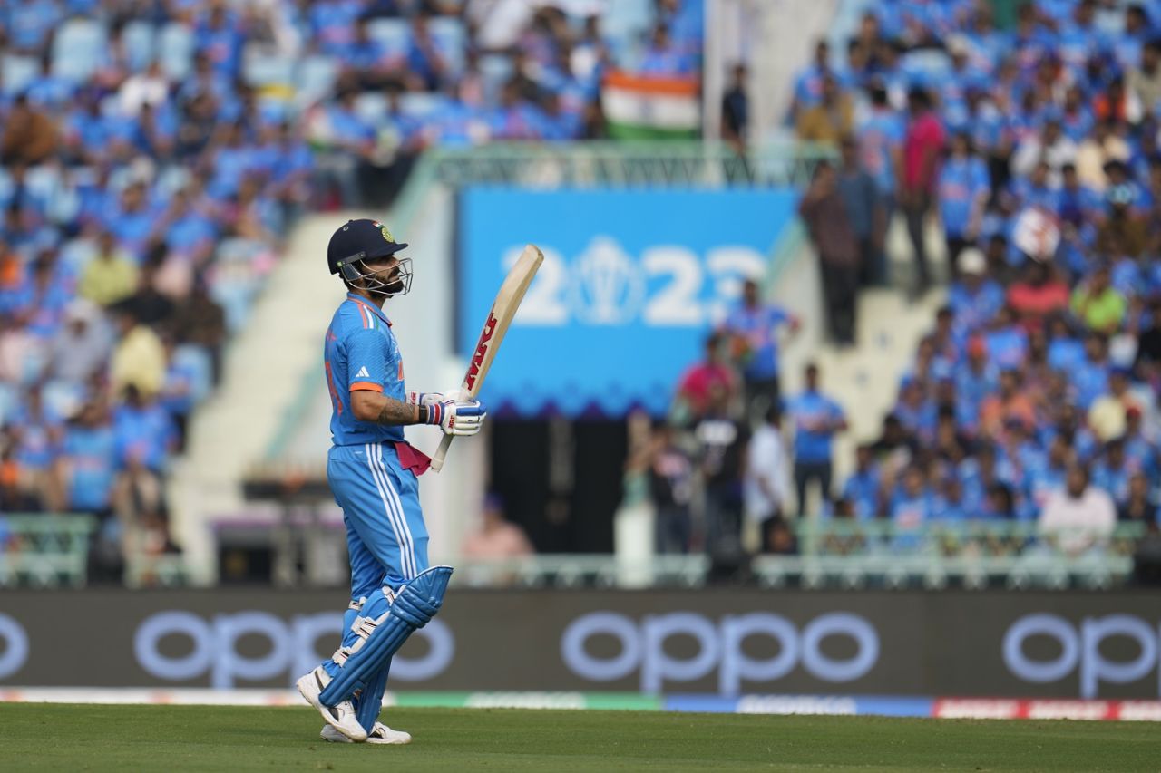 A rare failure for Virat Kohli this World Cup, Men's World Cup 2023, Lucknow, October 29, 2023