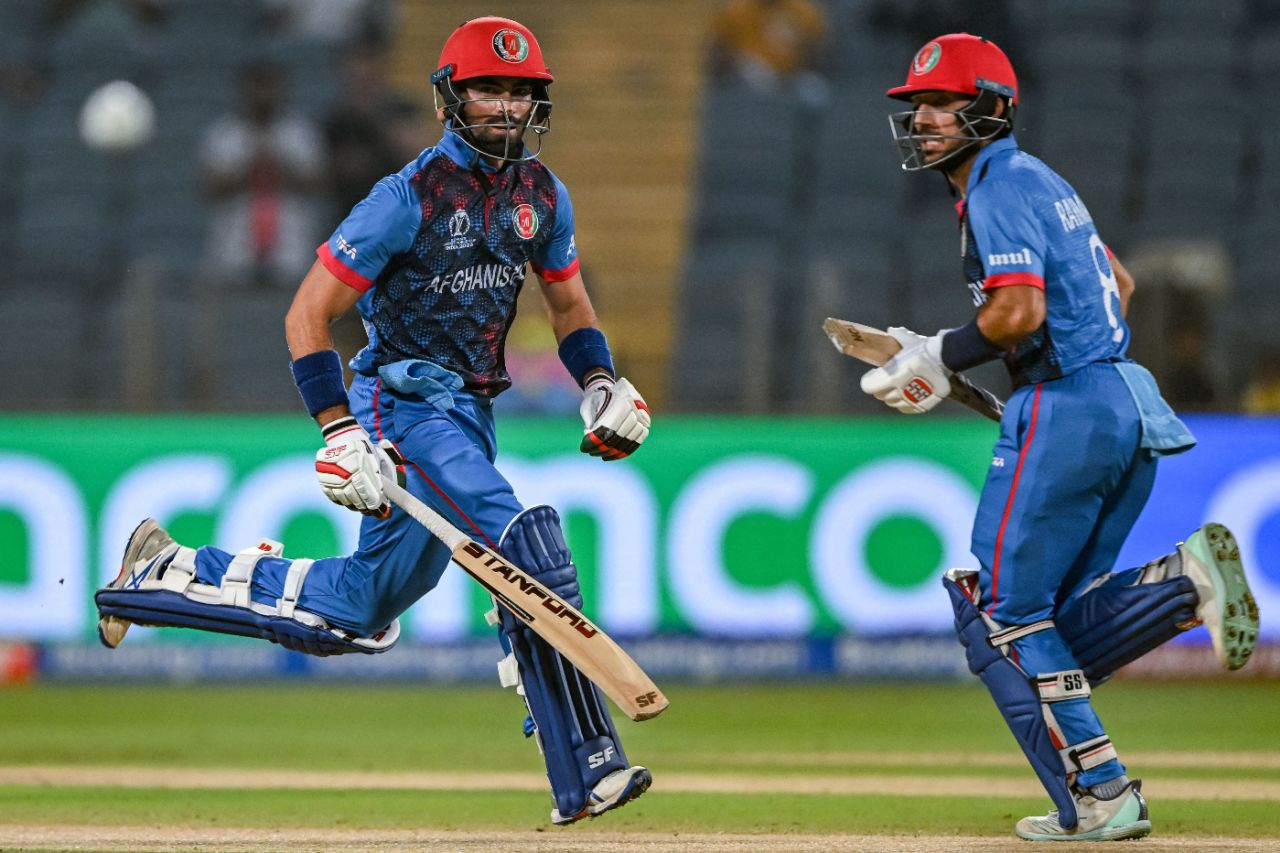 Ibrahim Zadran and Rahmat Shah set up Afghanistan with a half-century stand, Afghanistan vs Sri Lanka, World Cup, Pune, October 30, 2023