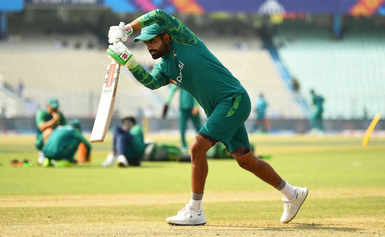 Babar Azam goes through the paces ahead of Pakistan's key clash against Bangladesh, Bangladesh vs Pakistan, Men's ODI World Cup, Kolkata, October 31, 2023
