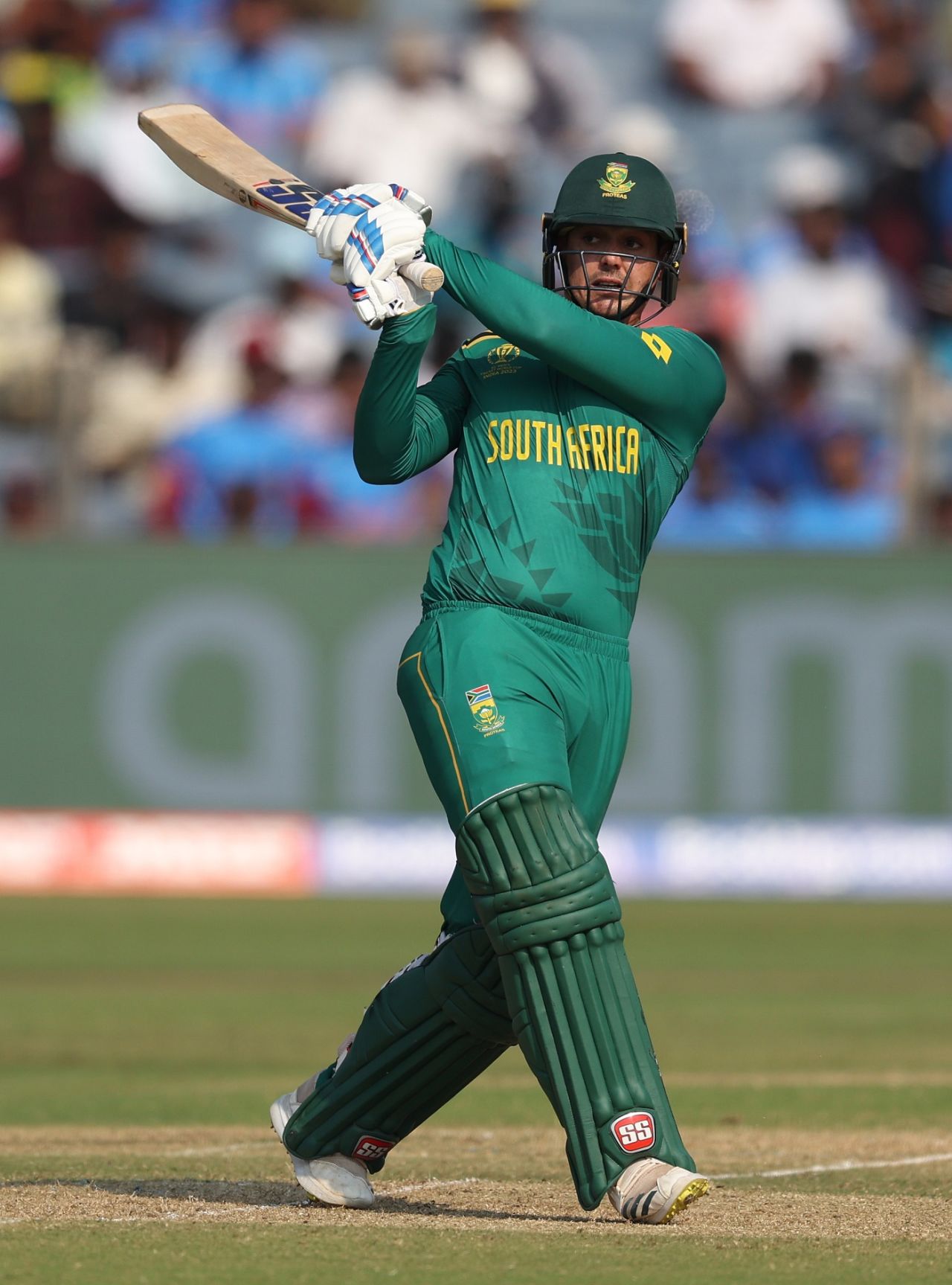 Quinton de Kock pulls one off Tim Southee, New Zealand vs South Africa, ICC Men's World Cup 2023, Pune, November 1, 2023