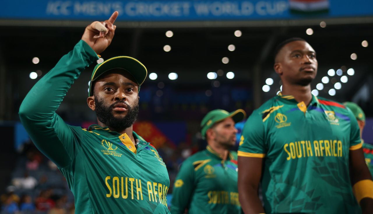Temba Bavuma and Lungi Ngidi gear up for the chase, New Zealand vs South Africa, ICC Men's World Cup 2023, Pune, November 1, 2023