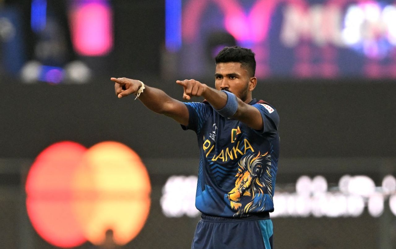 Dilshan Madushanka was expensive, but did his bit with a five-wicket haul, India vs Sri Lanka, World Cup, Mumbai, November 2, 2023