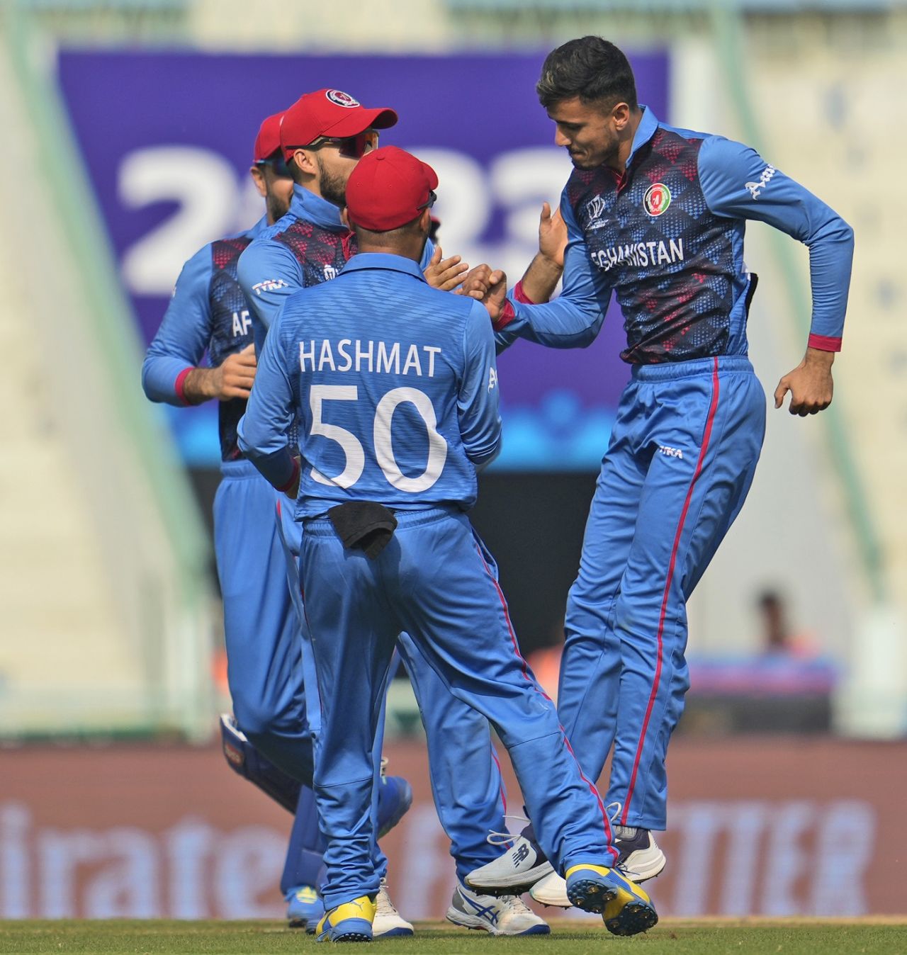Mujeeb Ur Rahman trapped Wesley Barresi lbw in the first over, Afghanistan vs Netherlands, ICC Men's World Cup, Lucknow, November 3, 2023