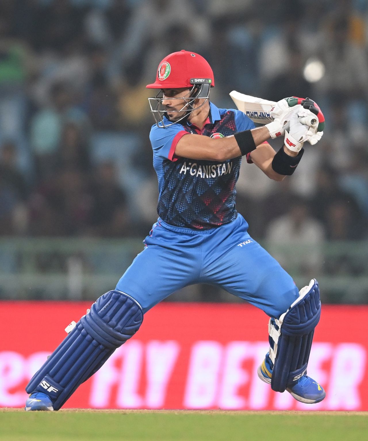 Rahmanullah Gurbaz cuts one away, Afghanistan vs Netherlands, World Cup, Lucknow, November 3, 2023