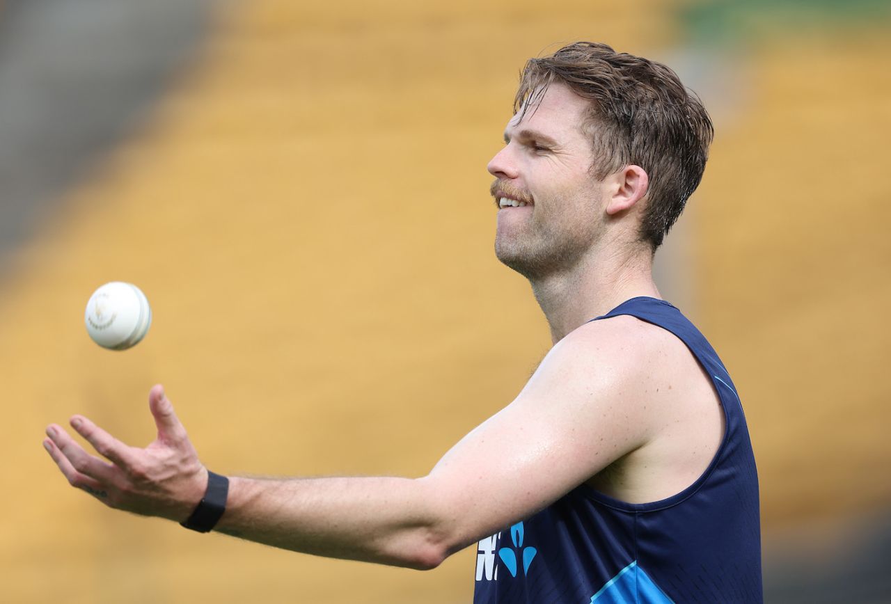 Lockie Ferguson at a training session in Bengaluru, November 3, 2023