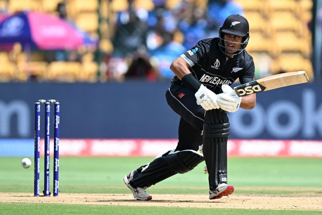 Rachin Ravindra helped New Zealand start quickly, New Zealand vs Pakistan, ODI World Cup, Bengaluru, November 4, 2023