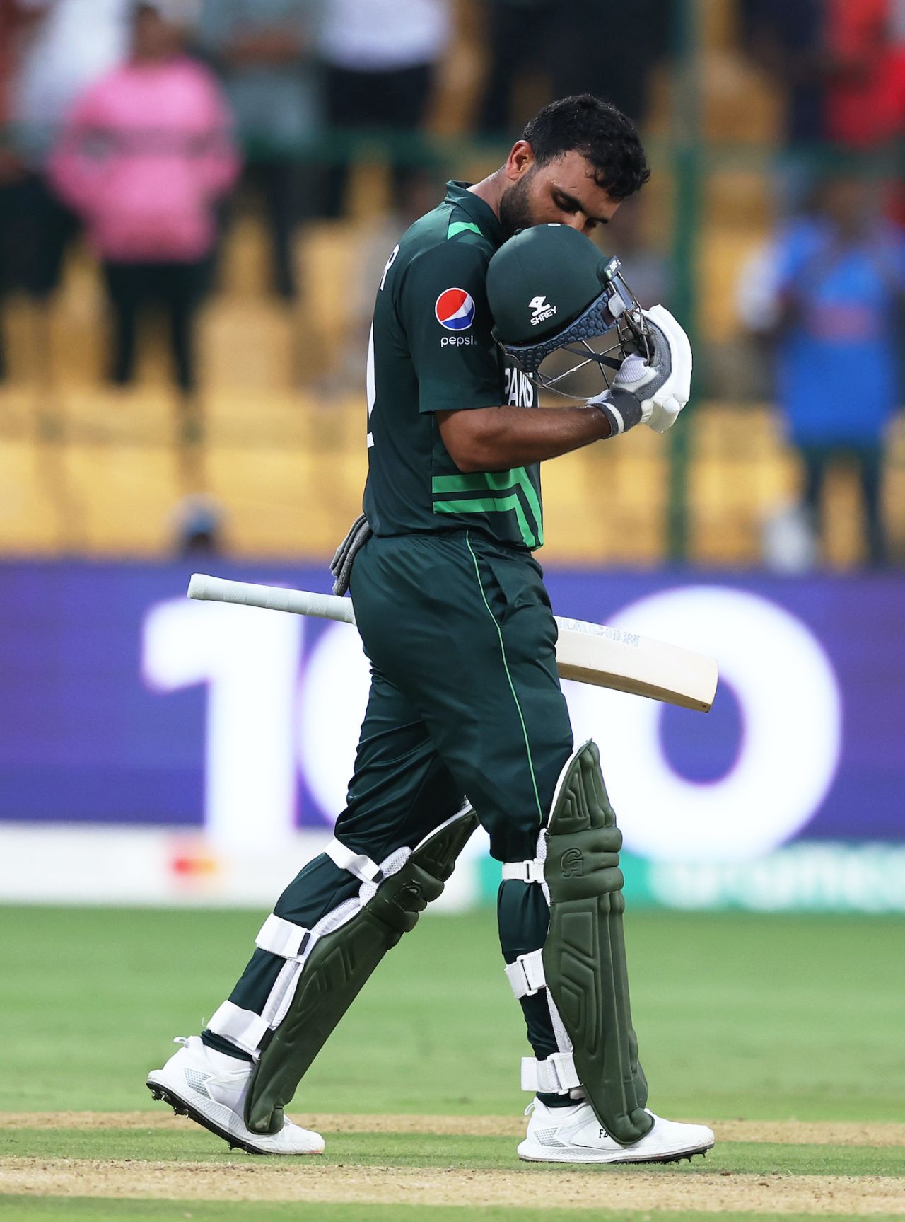 Fakhar Zaman brought up his fourth ODI hundred against New Zealand in 2023, New Zealand vs Pakistan, ODI World Cup, Bengaluru, November 4, 2023
