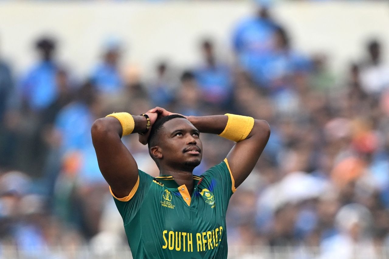 Lungi Ngidi leaked 43 runs in his first five overs, India vs South Africa, Men's ODI World Cup, November 5, 2023