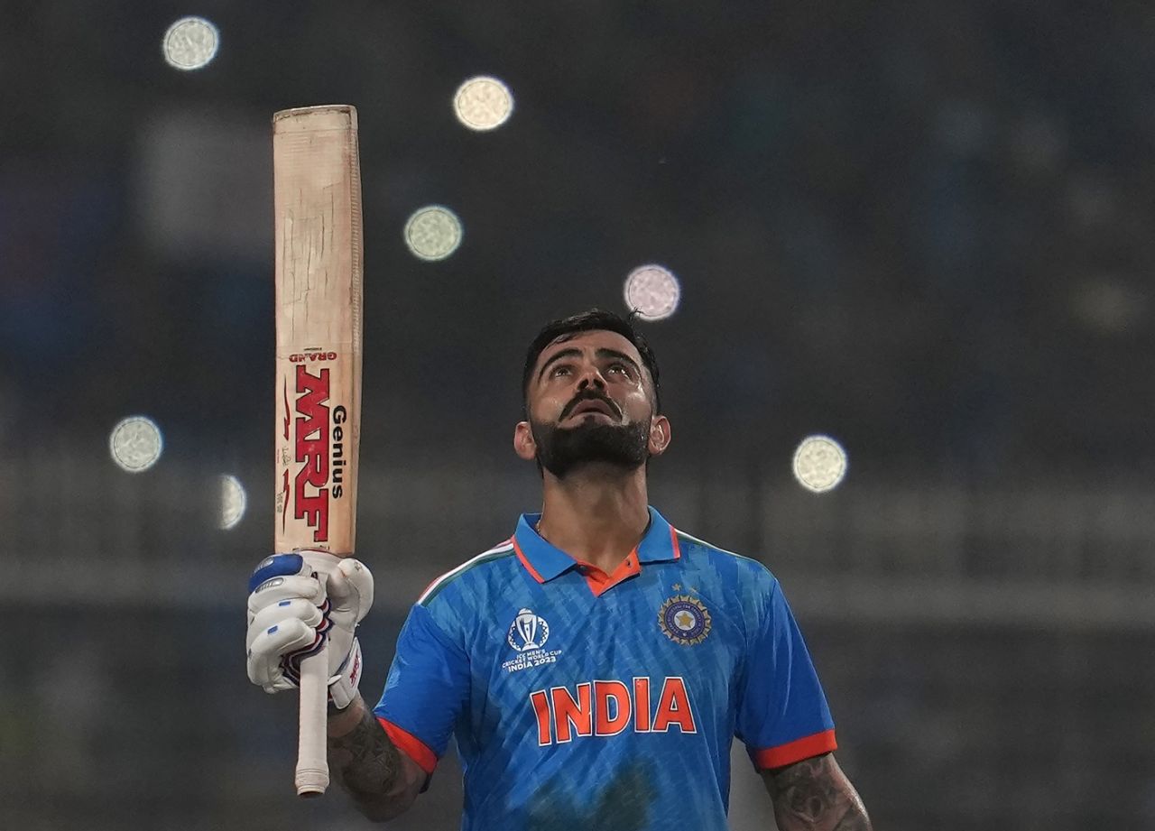 Virat Kohli reached his 49th ODI hundred in 277th innings, India vs South Africa, Men's ODI World Cup, November 5, 2023