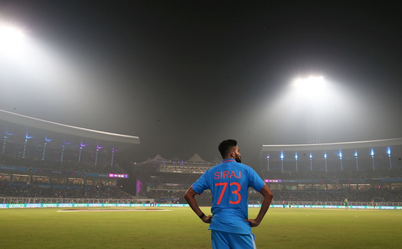 Mohammed Siraj had a great view of the Eden Gardens in all its glory, India vs South Africa, Men's ODI World Cup, November 5, 2023