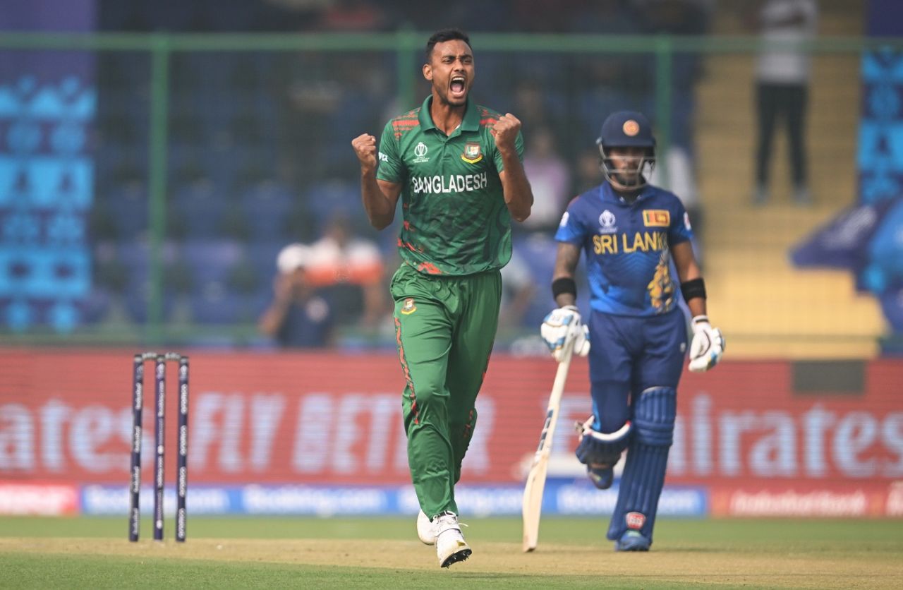 Shoriful Islam took just six balls to take out Kusal Perera, Bangladesh vs Sri Lanka, Men's ODI World Cup, November 6, 2023