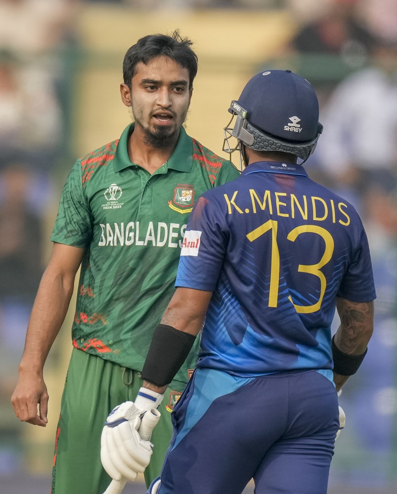 There was no love lost between Tanzim Hasan and Kusal Mendis, Bangladesh vs Sri Lanka, Men's ODI World Cup, November 6, 2023