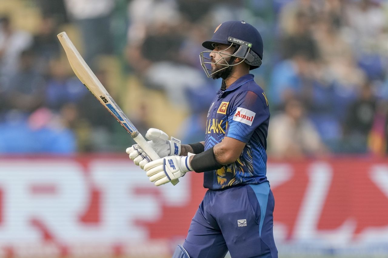 Kusal Mendis continued his lean return with the bat as captain, Bangladesh vs Sri Lanka, Men's ODI World Cup, November 6, 2023