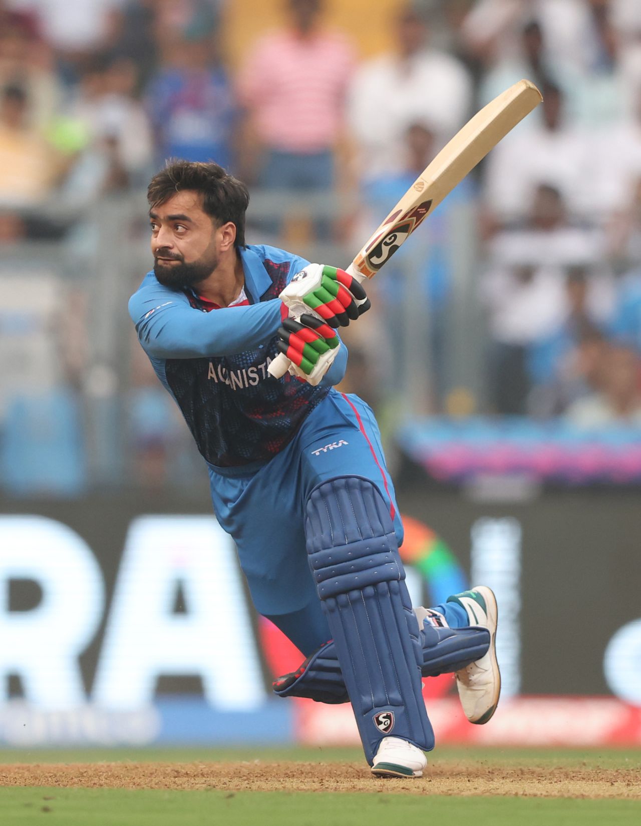 Rashid Khan had a go at Australia at the death, Afghanistan vs Australia, World Cup 2023, Mumbai, November 7, 2023