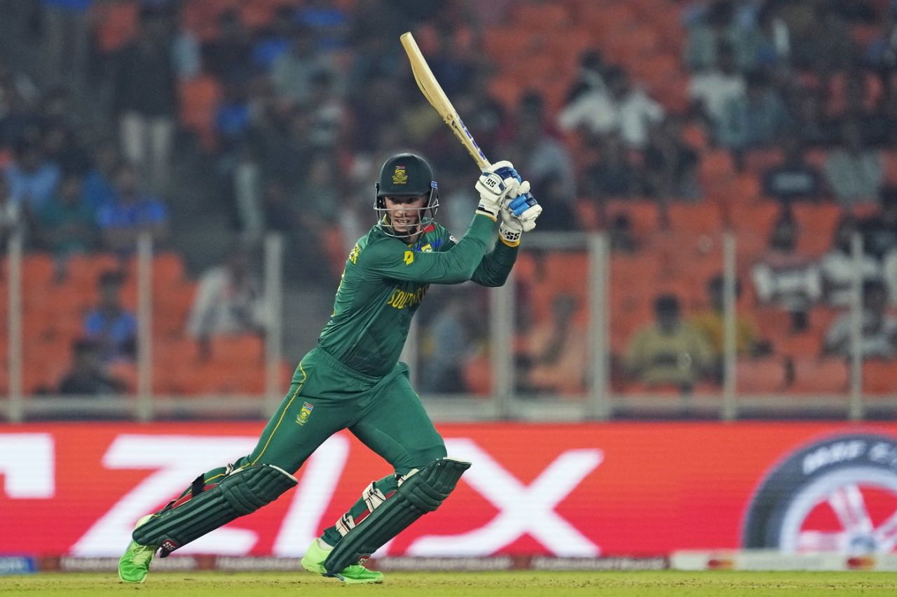 Rassie van der Dussen was off to a fluent start, Afghanistan vs South Africa, World Cup, Ahmedabad, November 10, 2023
