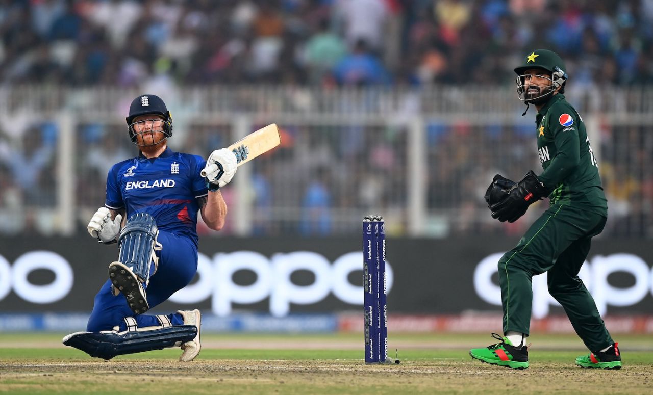 Fifty six of Ben Stokes' 84 runs came in boundaries, England vs Pakistan, Men's ODI World Cup, Kolkata, November 11, 2023