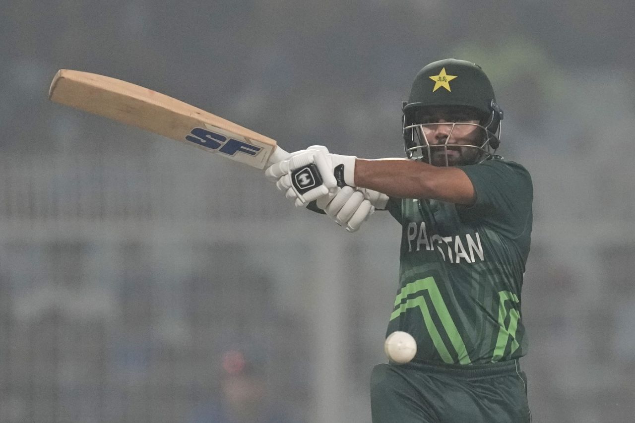 Saud Shakeel played a useful knock from No. 5, England vs Pakistan, Men's ODI World Cup, Kolkata, November 11, 2023