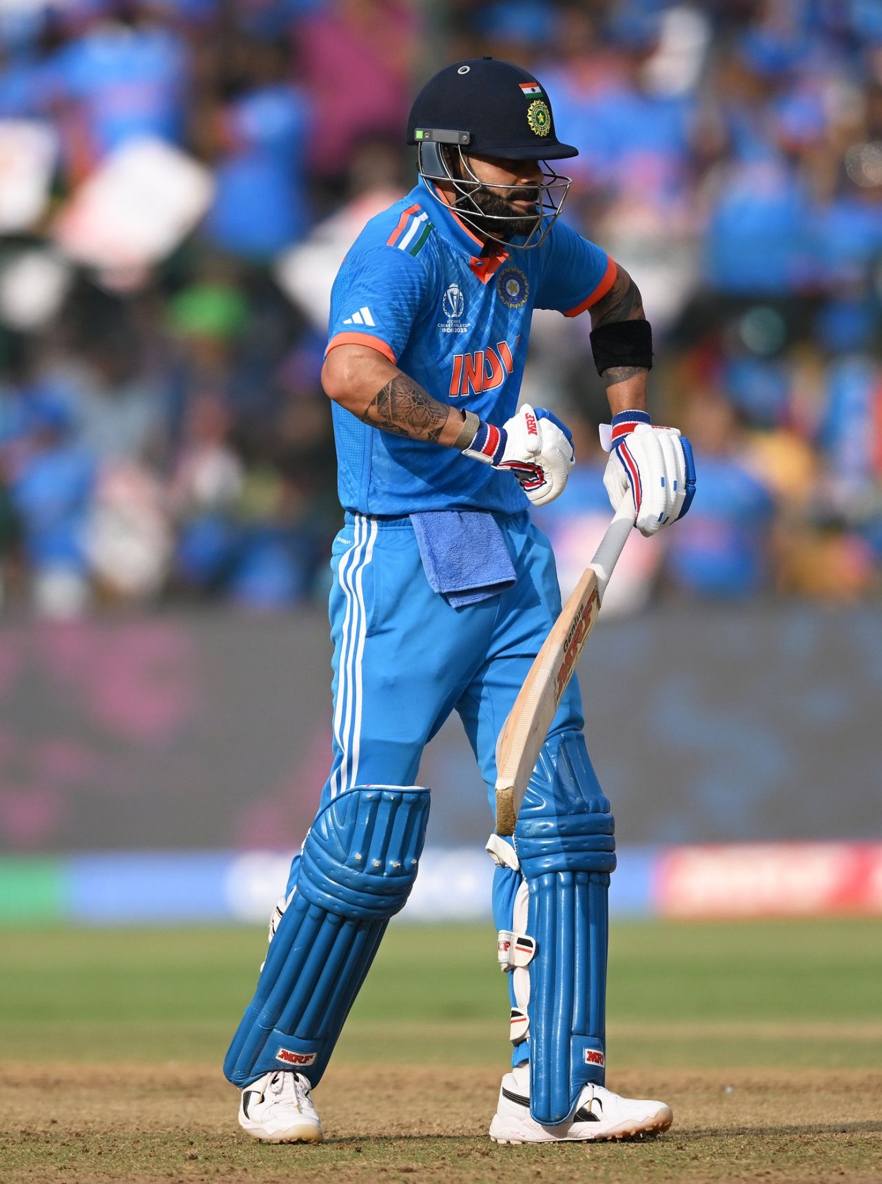 Virat Kohli had some fun with his fifty celebration, India vs Netherlands, Men's ODI World Cup, Bengaluru, November 12, 2023