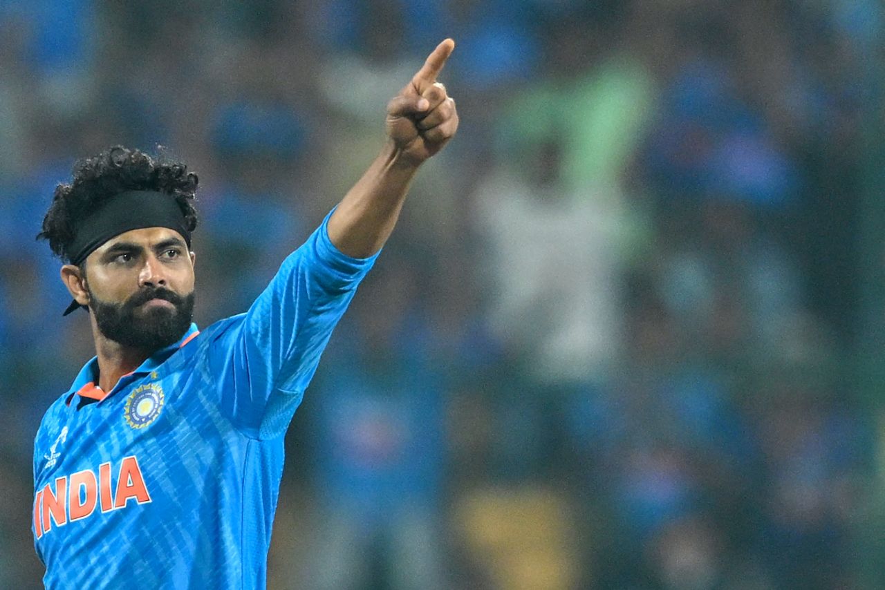 Ravindra Jadeja knocked over Max O'Dowd, India vs Netherlands, Men's ODI World Cup, Bengaluru, November 12, 2023