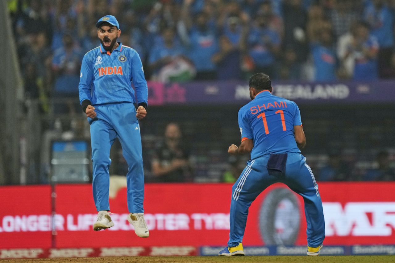 Virat Kohli and Mohammed Shami were thorns in New Zealand's side, India vs New Zealand, ICC Men's World Cup 2023, 1st semi-final, Mumbai, November 15, 2023