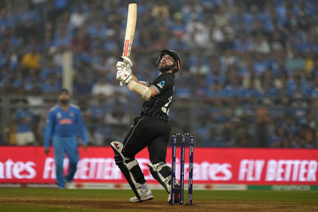 Kane Williamson top edging a six over the keeper was one of the slices of luck he enjoyed, India vs New Zealand, ICC Men's World Cup 2023, 1st semi-final, Mumbai, November 15, 2023