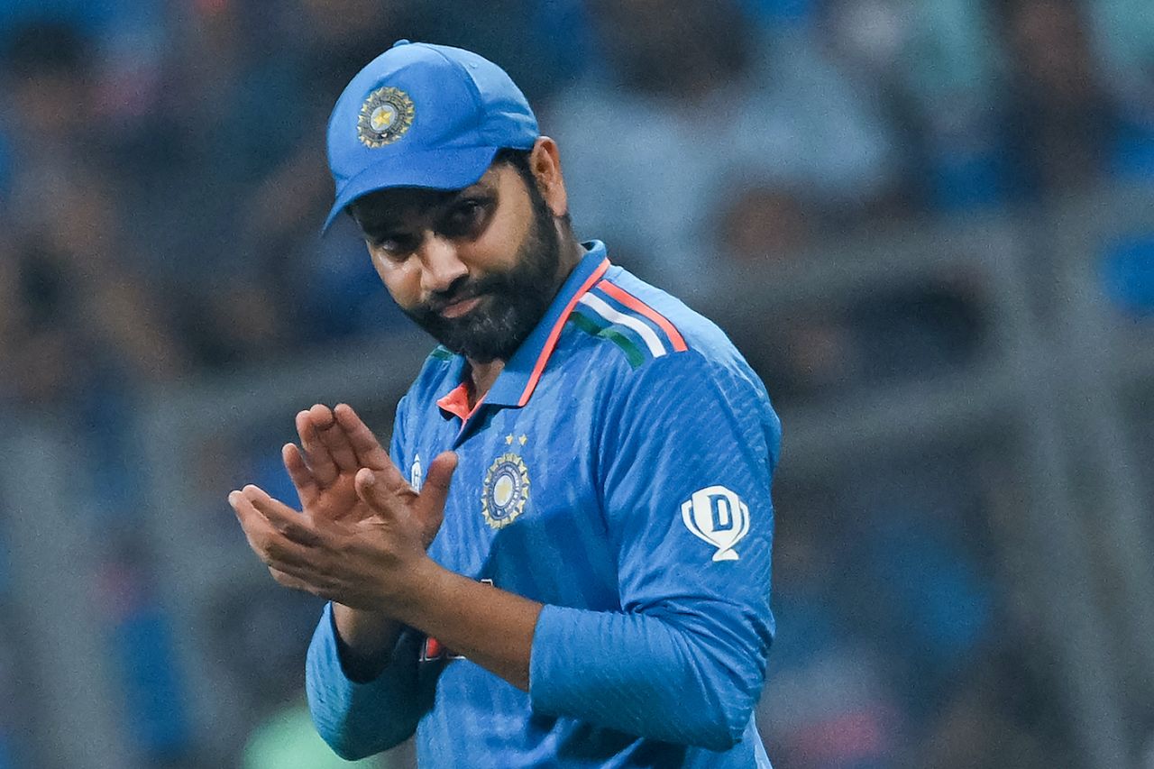 Rohit Sharma remains positive in a tense situation, India vs New Zealand, ICC Men's World Cup 2023, 1st semi-final, Mumbai, November 15, 2023