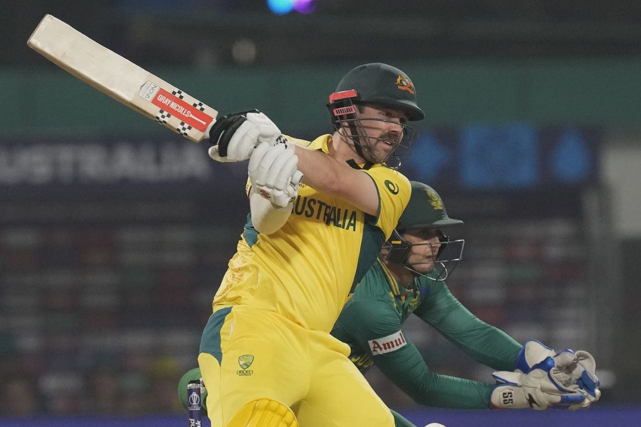 Travis Head had a cracking start, reaching his fifty in 40 balls, Australia vs South Africa, Men's ODI World Cup, 2nd semi-final, Kolkata, November 16, 2023