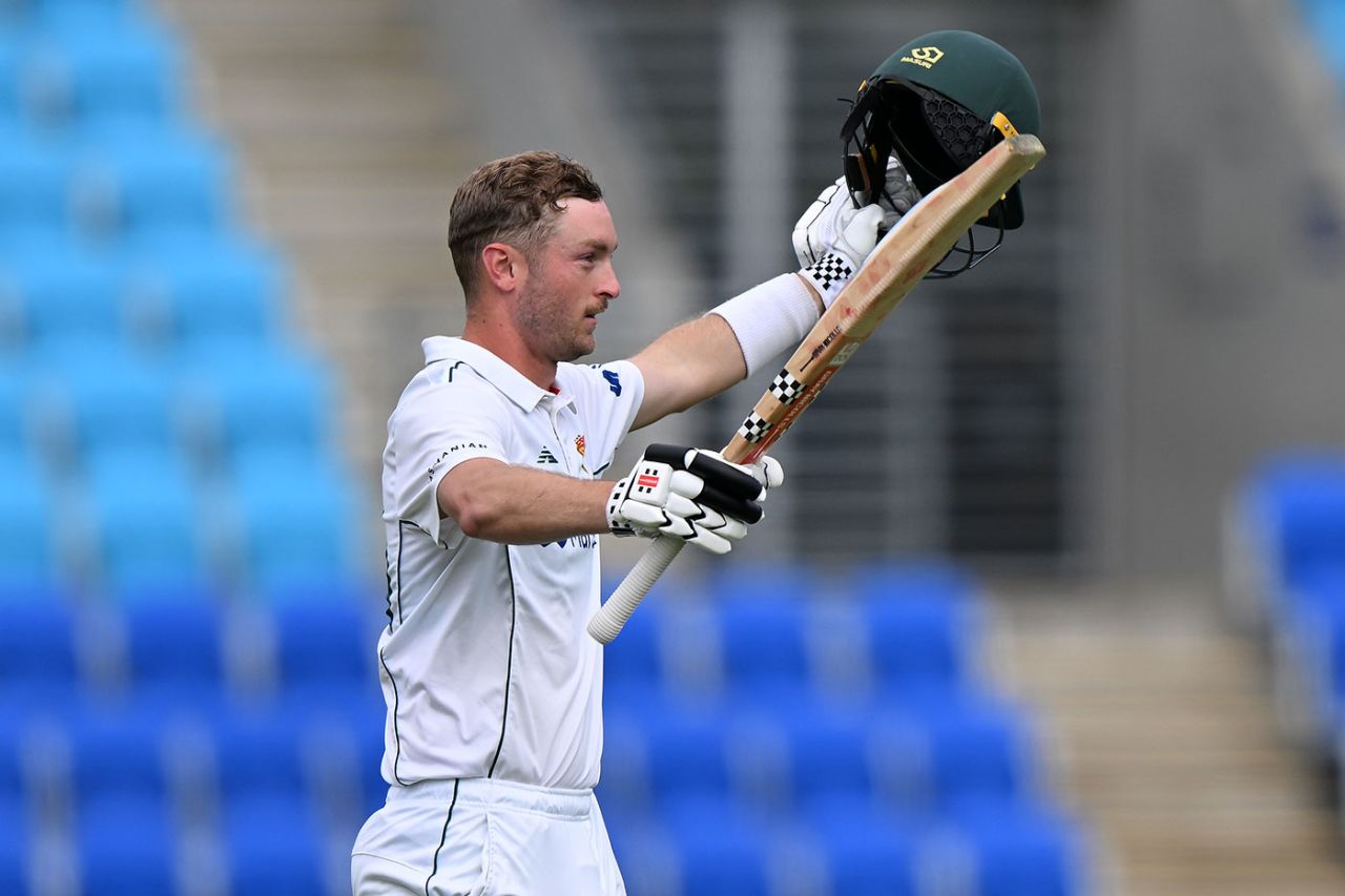 Bradley Hope struck his maiden first-class century, Tasmania vs New South Wales, Sheffield Shield, Hobart, November 19, 2023